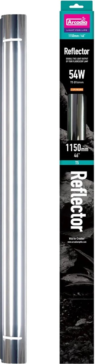 Arcadia T5 reflector 117 cm 54 Watt voor terrarium en aquariumverlichting