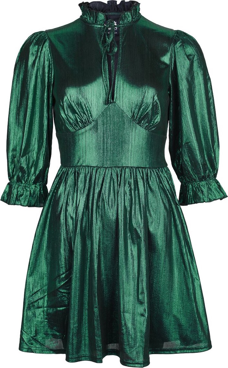 Hell Bunny Gigi Mini Dames Mini-jurk - groen - S
