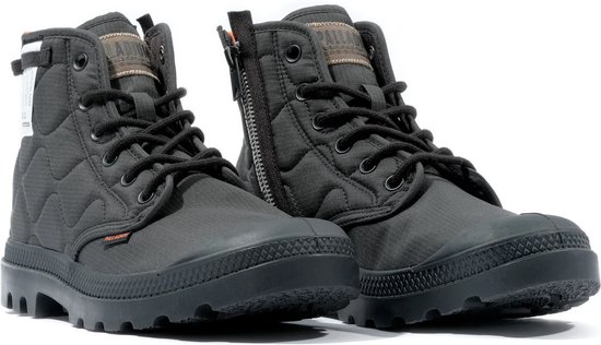 Bottes femmes unisexes matelassées PALLADIUM Pampa Vegan 74386 Zwart
