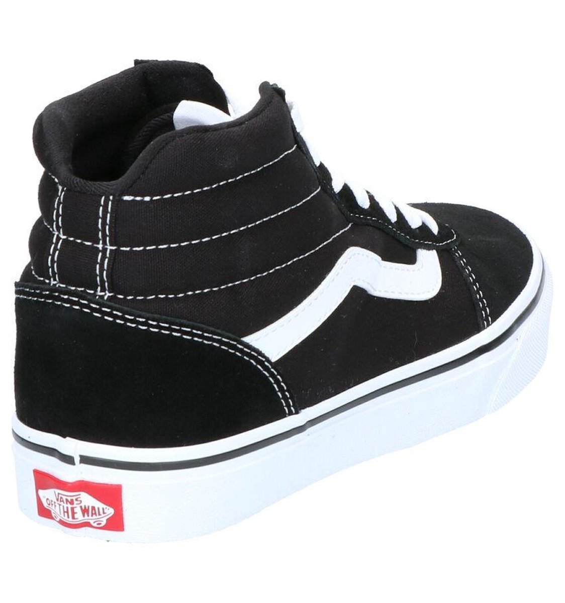 Vans Ward Hi Dames Sneakers - (Suede/Canvas)Black/White - Maat 42 | bol.com