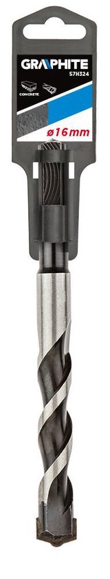 Graphite Steenboor 18x160mm Lengte 1 - 160mm Lengte 2 - 90mm - Graphite