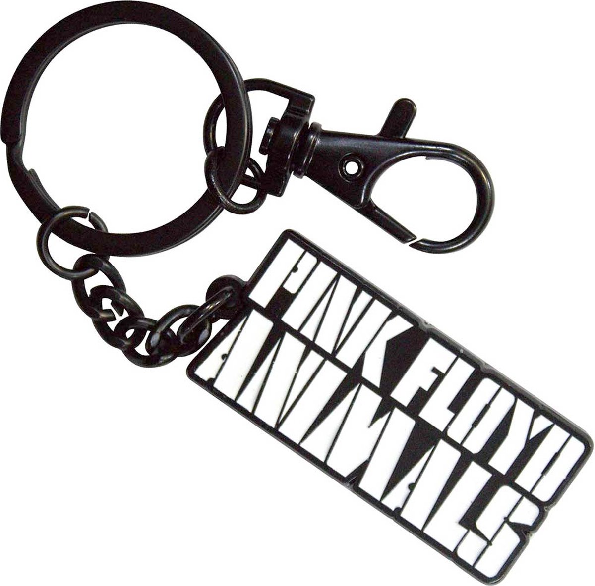 Pink Floyd - Animals Mono Text Logo Sleutelhanger - Wit
