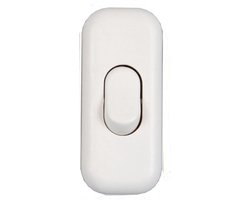 Benson Handige snoerschakelaar - wit - 6 x 2,5 x 2 cm - CE en VDE keurmerk
