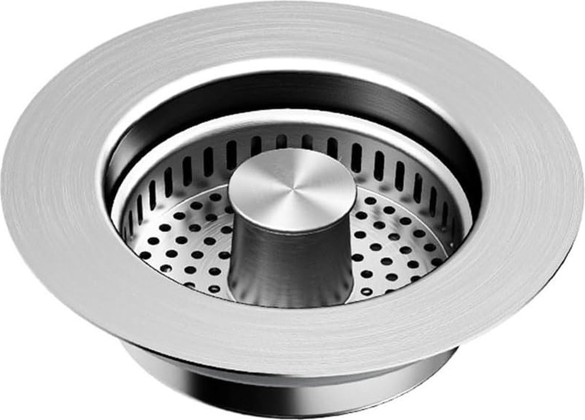 Goedkoopste Goodivery ® Roestvrijstalen Gootsteenzeef met Instelbare Hoogte en Stopfunctie voor Keuken
