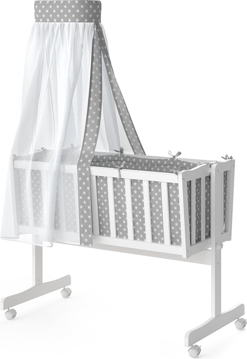 vitalispa Noah Kinderbed – 40x90 met wielen Wit
