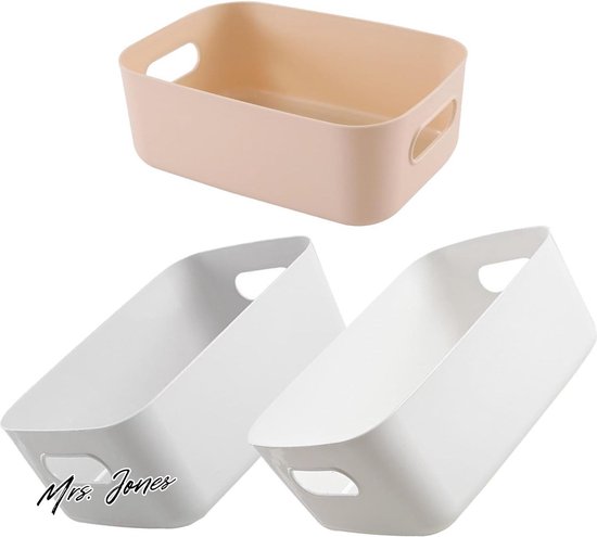 Set Van 6 Vrieskast Organizers - Stapelbare Metalen Draadmanden Met Handgrepen, Zwart