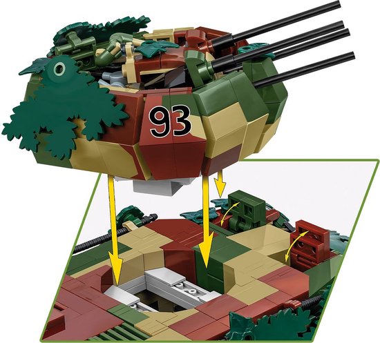 COBI Flakpanzer IV Wirbelwind – Edition Executive – 1195 Pièces – échelle 1:28 – Véhicule WWII – Figurine Incluse – Dès 10 Ans