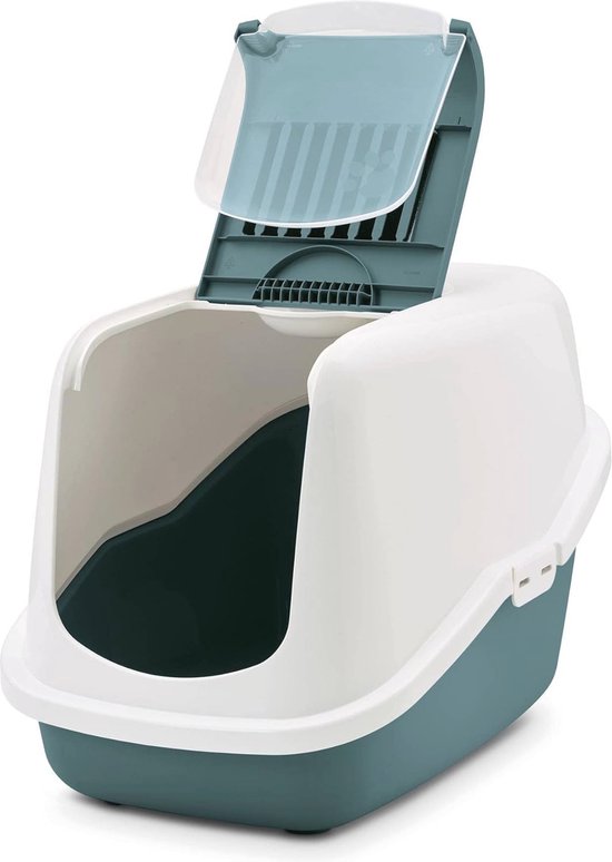 Savic Kittentoilet Home Duchesse 44.5x35.5x32 cm - Kattenbak - Blauw