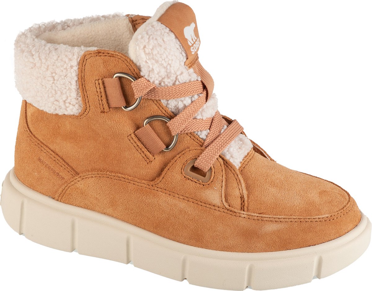 Sorel Explorer III NW Lace WP 2077961252, Vrouwen, Bruin, Laarzen,Sneeuw laarzen, maat: 41