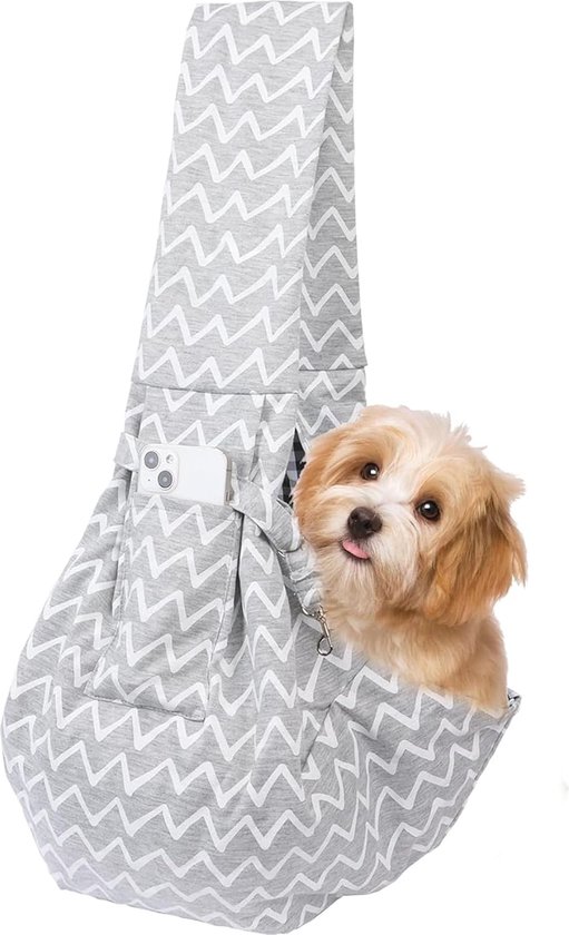 PetAmi Rugzak aan de voorkant voor honden en katten, verstelbare geventileerde borstdrager voor huisdieren voor wandelen, kamperen, reizen, kleine middelgrote hond puppy grote kat draagtas, max. 6,8