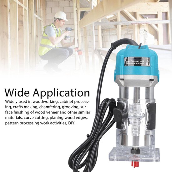 Finish Edge Router Base Electric Hand Wood Cutter - Edge Mill Router for Surface Finishing and ...