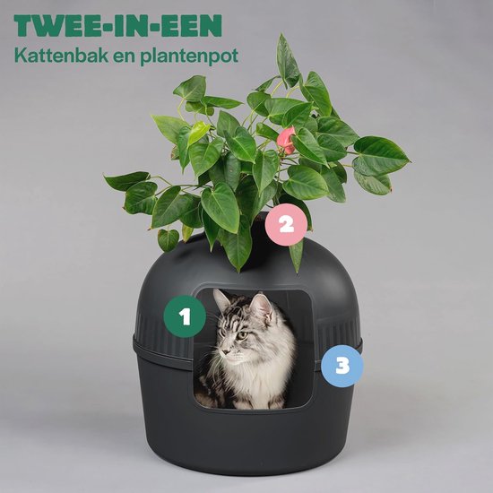 Kattenbak Flower XXL - Verborgen kattentoilet RHR Quality