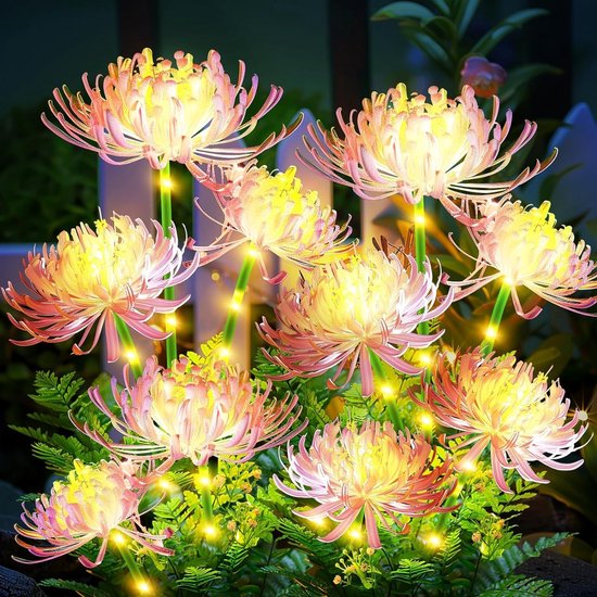 Set Van 8x Stuks Solar Tuinlampen/fakkels Met Vlameffect Op Zonne Energie 78 Cm