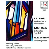 J. S. Bach: Jauchzet Gott in allen Landen; J. C. Bach: Sinfoniettas Nos. 2 & 3; Mozart: Exsultate, jubilate