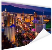 Las Vegas by night Poster 60x40 cm - Foto print op Poster (wanddecoratie)