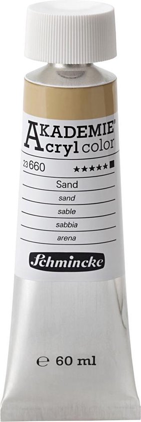 Schmincke AKADEMIE® Acryl color , buff titanium deep (660), dekkend, 60 ml/ 1 fles