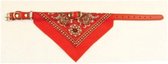 Nobby halsband zakdoek rood 60-70 x 2,5 cm - 1 st