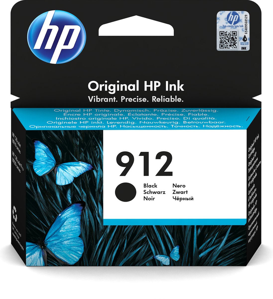 HP 912 Origineel Zwart 1 stuk(s) Normaal rendement