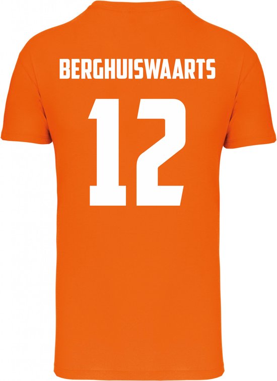 T-shirt Berghuiswaarts 12 | EK 2024 Holland |Oranje Shirt| Koningsdag kleding | Oranje | maat L