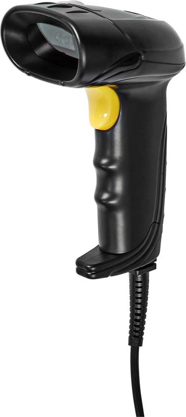 Nedis Barcode Scanner – 1D & 2D (QR) – CMOS – USB – Bedraad – Zwart