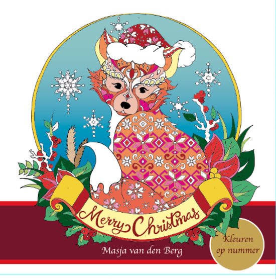 Masja van den Berg - Masja's Merry Christmas - Kleuren op nummer cadeau geven