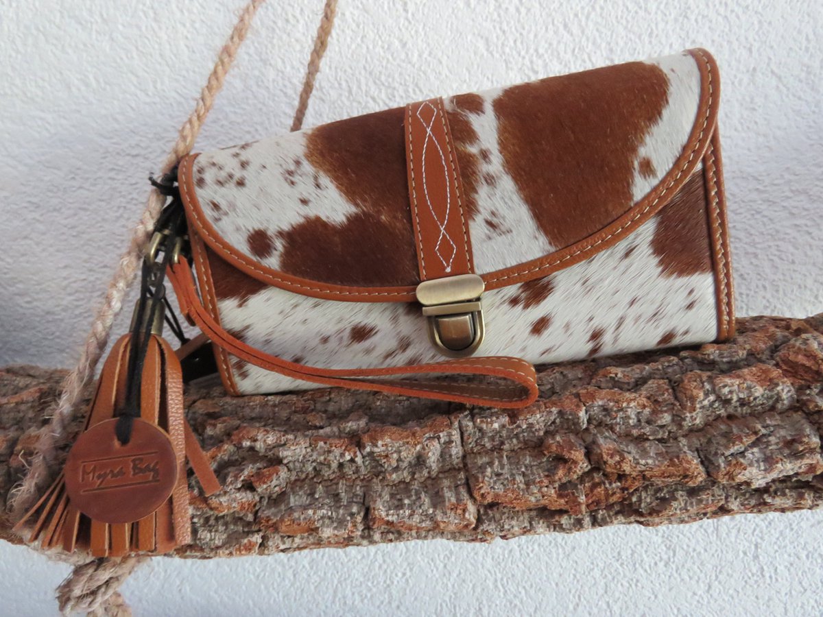 Leren portemonnee-/clutch van Myra Bag