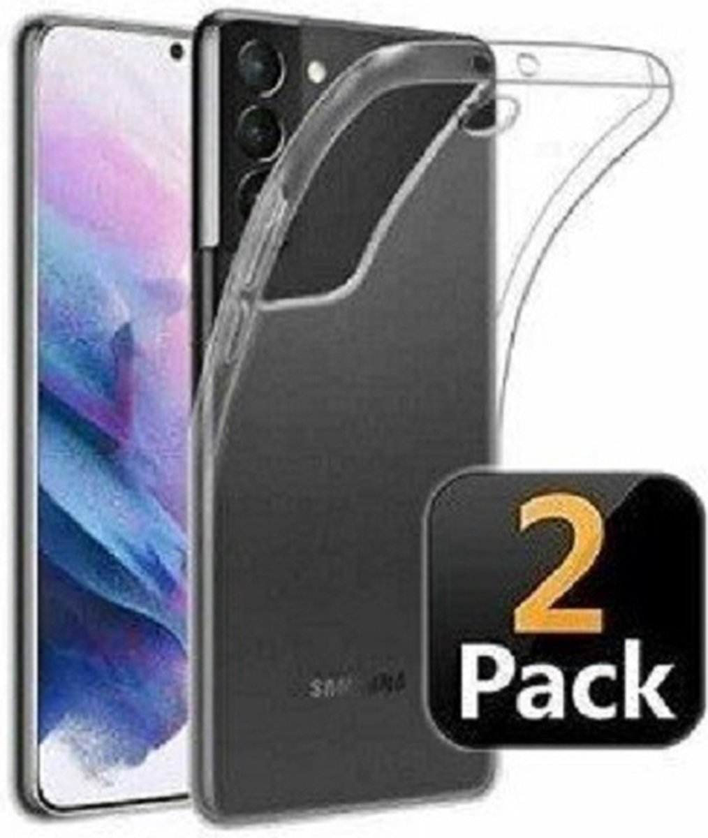 Samsung Galaxy S21 Hoesje Siliconen TPU Transparant 2x