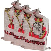 De zak van Sinterklaas - 3 stuks - Jute - 60 x 102 cm - Sint Nicolaas