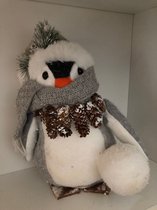 Winter - Penguin Deco - Pinguin decoratiepop--35cm hoog met vilt