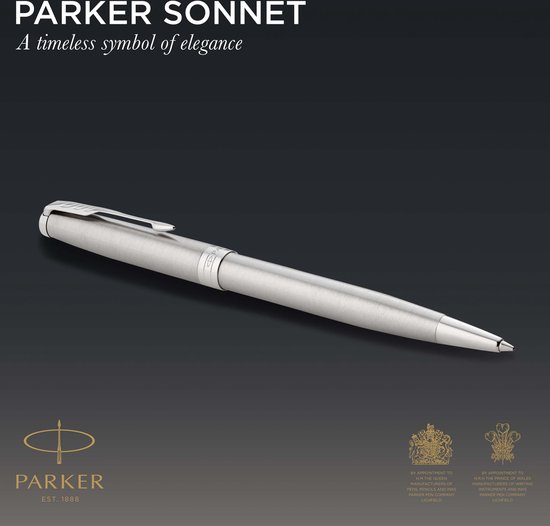 Parker Jotter-vulpotlood | Roestvrij staal met chromen afwerking | 0,5 mm | HB2 | Cadeauverpakking