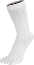 TOETOE Everyday Mid-Calf effen teensokken - Wit - 35-46 - Teensokken