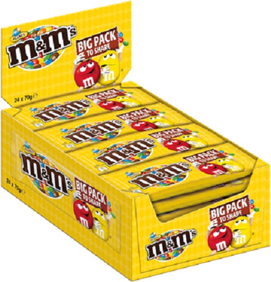 M&M'S Pinda chocolade partyzak - 6 x 1kg - The famous Amsterdam Candy Store