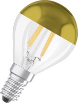 OSRAM LED-lamp Bolvormig helder goud Spiegeldraad - 4W equivalent 37 E14 - Warm wit