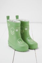 Grass & Air | Kleur Veranderende Kinder Regenlaarzen | Winter | Olive Green | Maat 21 (UK4)