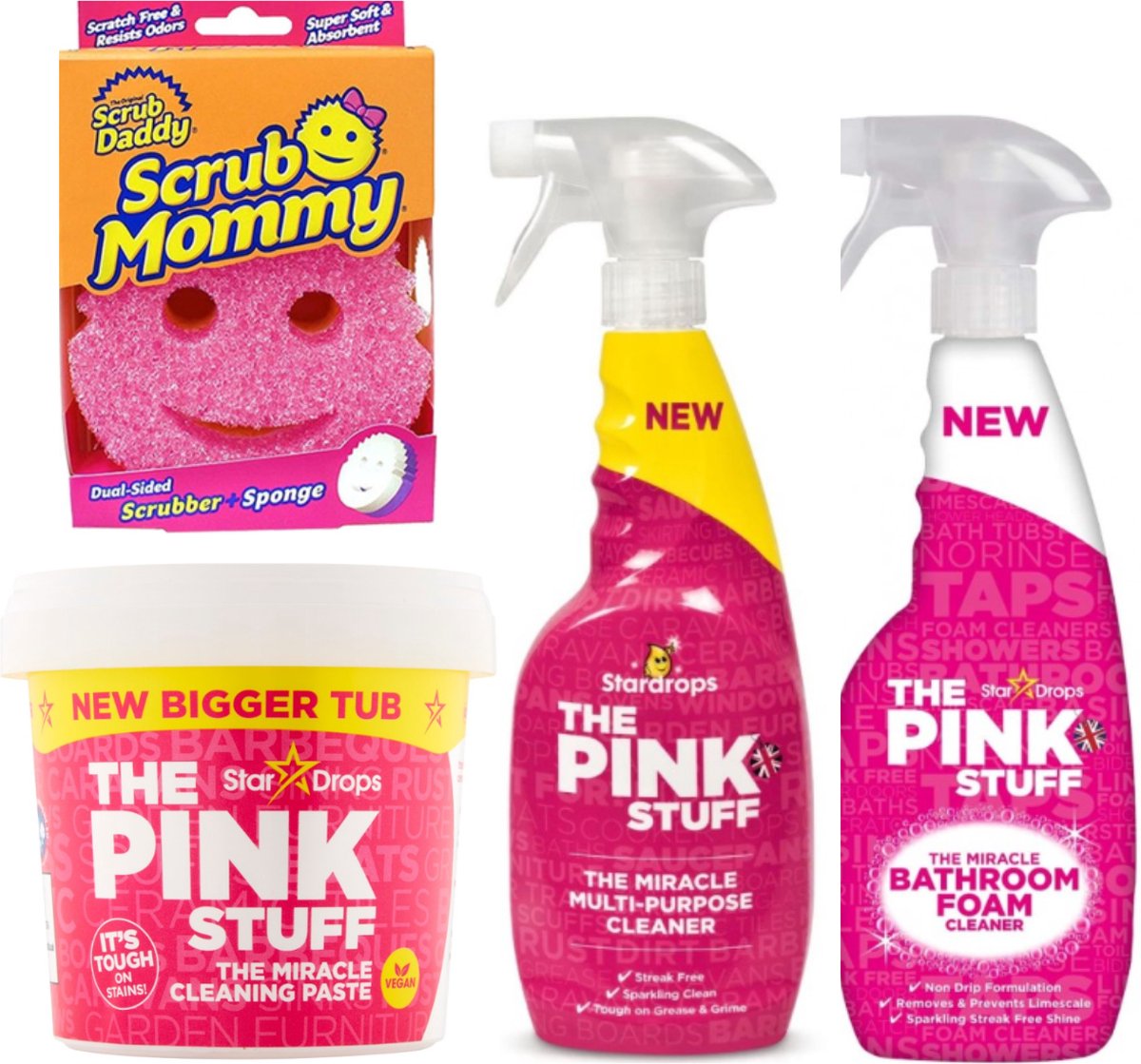 The Pink Stuff - 2x 750 ml - Nettoyant WC Stardrops Wonder - THE Wonder  Cleaner - The Miracle Cleaner