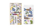 Bol.com Castelbel - handdoek - keukendoek - Sardientjes- kleurrijk - 2 stuks - 50x50 cm - katoen aanbieding