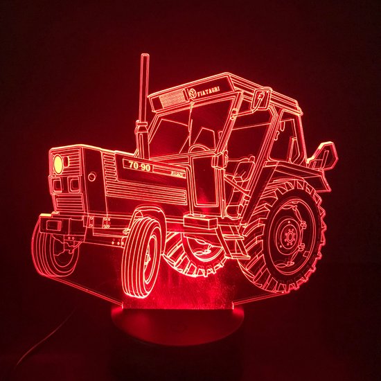 LAMPE LED 3D - TRACTEUR FIAT