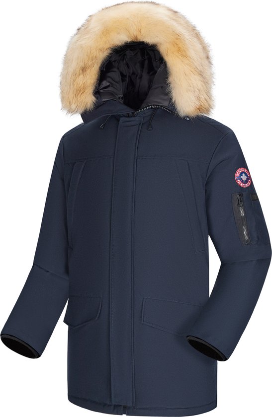 Subprime - Heren Jas winter Parka Tommy - Blauw - Maat 3XL