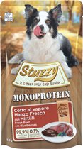Stuzzy Hondenvoer Monoprotein Graanvrij Rund - Bosbes - 12 x 150 gr - Voordeelverpakking