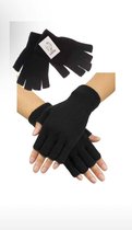 handschoen zonder vinger zwart - winter handschoen - handschoen zwart -