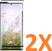 Protecteur d'écran en Glas - Protecteur d'écran en verre Tempered Glass à couverture complète - 2x Compatible avec : Samsung Galaxy Note 20 Ultra