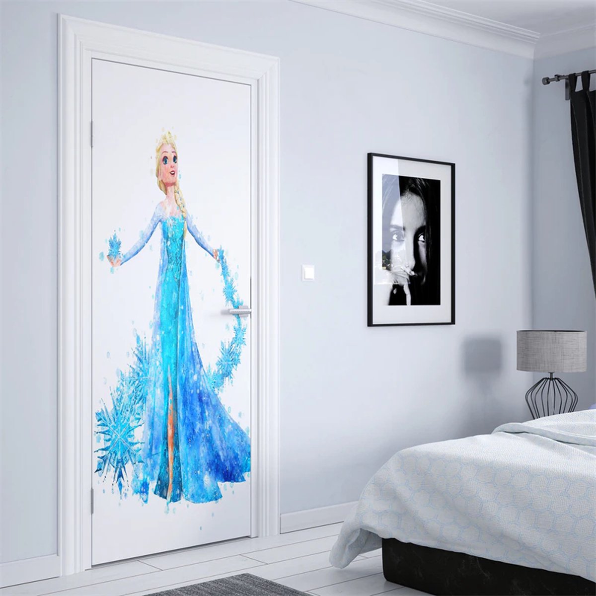 Deurposter Frozen Elsa deursticker poster sticker koelkast