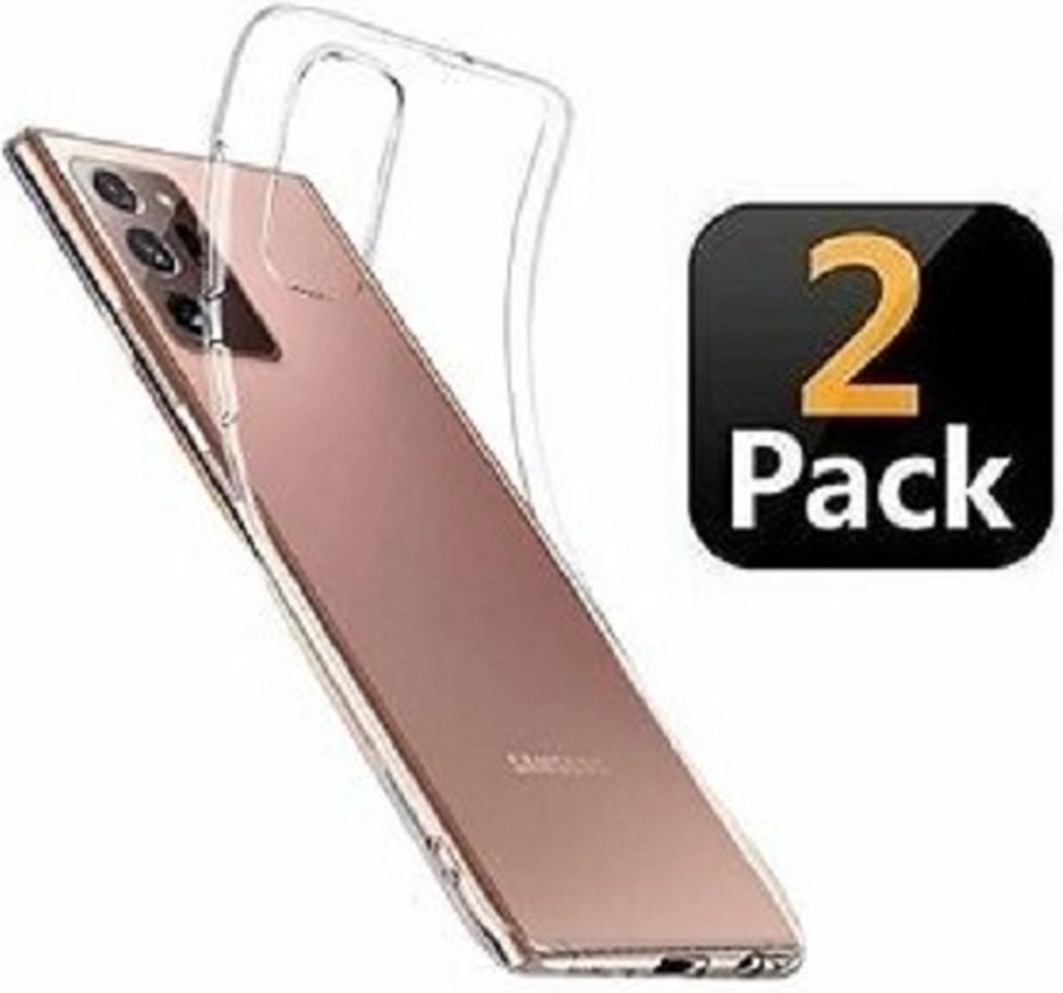 Samsung Note 20 Hoesje Siliconen TPU Transparant 2x