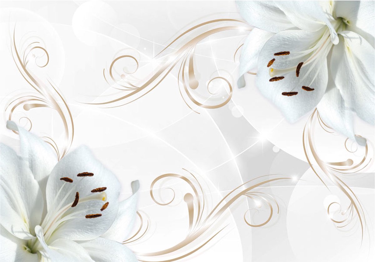 Fotobehang - White dancers.