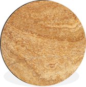 WallCircle - Wall Circle - Wall Circle - Marbre - Marron - Motifs - Aluminium - Dibond - 30x30 cm - Intérieur et Extérieur