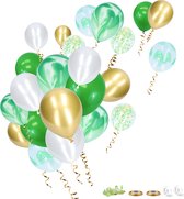 Décoration de ballons d'anniversaire Partizzle® Jungle Safari ou dinosaure - Décoration de fête à thème - XL