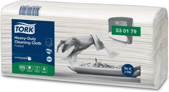 Tork - Heavy de Lingettes démaquillantes à usage intensif - Paquet de 105