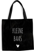 Sac bandoulière - Sac de plage - Shopper Proverbes - Little Boss - Citations - 45x45 cm - Sac en coton