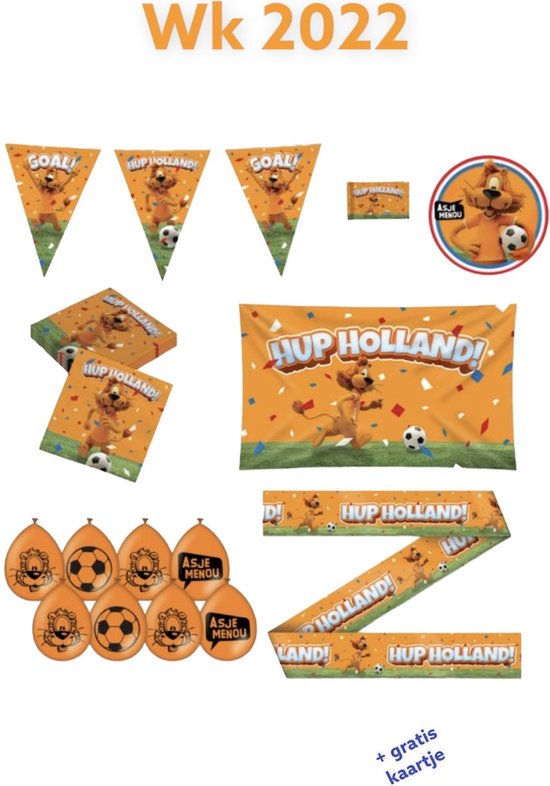 Oranje vlaggenlijn met Leeuw XXL