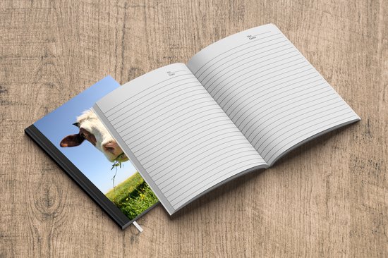 Cahier - Cahier d'écriture - Vache - Animaux - Fleurs - Herbe - Cahier - Format A5 - Bloc-notes - Cadeaux Sinterklaas - Cadeaux pour enfants - Cadeaux chaussures - Petits cadeaux